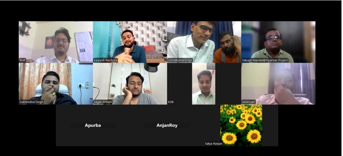 JMS Mining leaders taking part in a 21-day values integration conversation