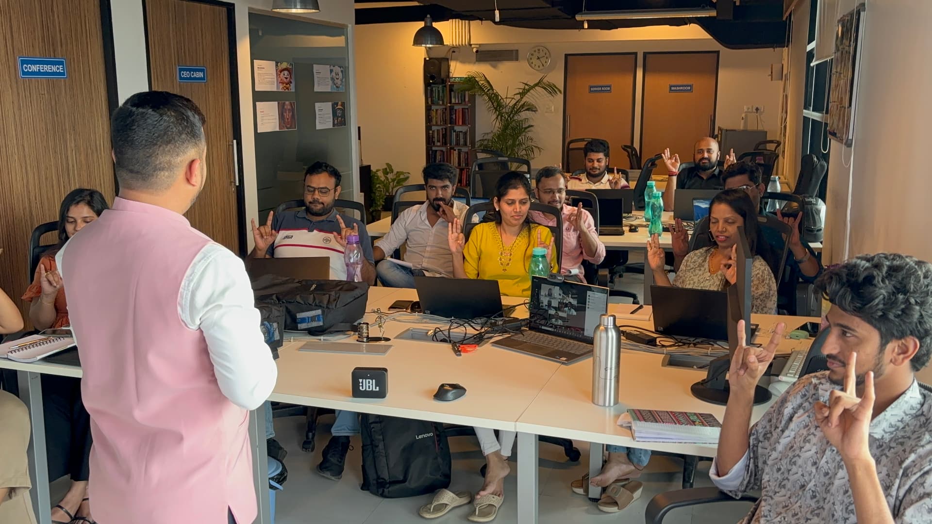 Ashish facilitating an emotional intelligence session with CloudLex leaders